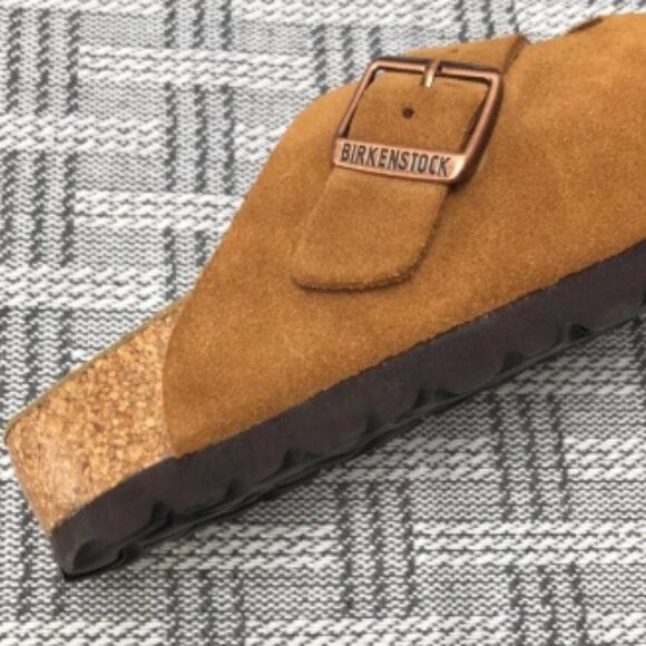 BEST NWT | Women's Mink Suede Birkenstock Boston Shoes - Narrow Fit - Picture 5 of 5